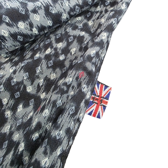 English Laundry Men’s Long Sleeve Shirt XL Geometric Microprint Navy Gray Button - Picture 4 of 8